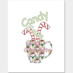 Candy Cane Hot Chocolate Posters and Art